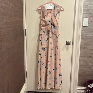 NWT BCBGMAXAZRIA Pink Floral gown size 4
